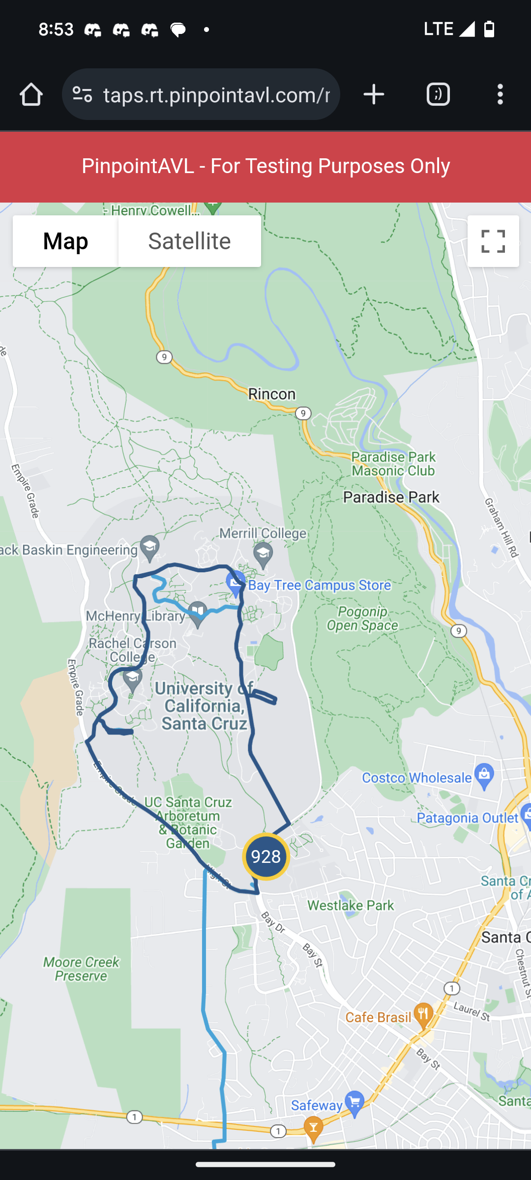 Pinpoint Dispatch Map
